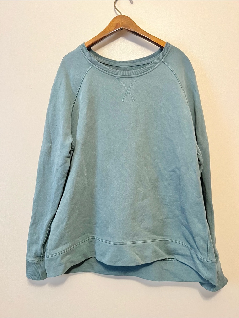 lululemon athletica Light Teal Crewneck Sweatshirt